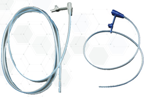 PVC Feeding Tube with two lateral eyes X-ray line available